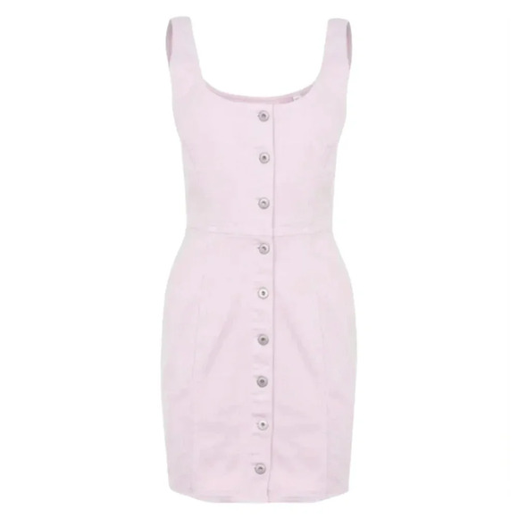 RUMNEY Pencil Denim Mini Dress - Picture 1 of 2